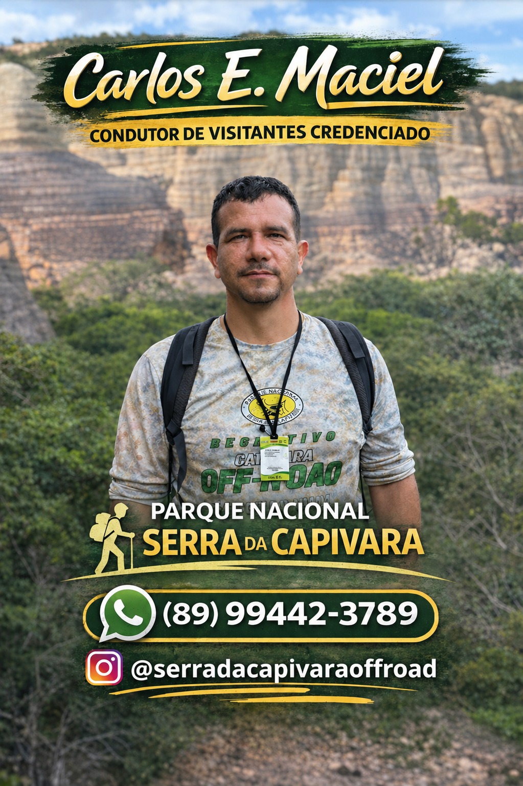 Carlos Eduardo — Guia de Turismo na Serra da Capivara